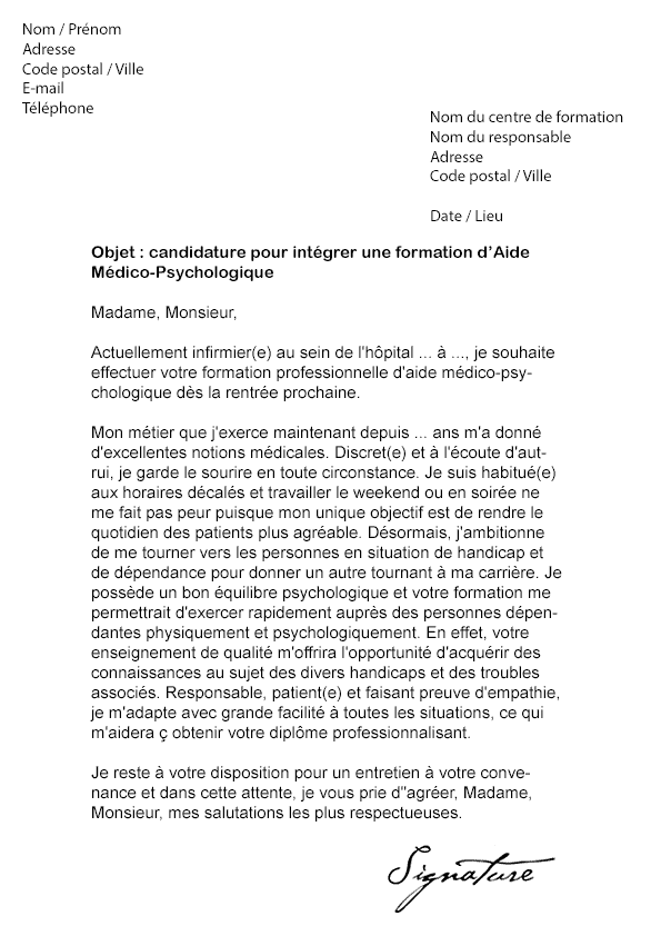 lettre de motivation animateur ehpad - CCMR