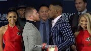 canelo alvarez vs danny jacobs tickets CANELO ALVAREZ AND DANIEL JACOBS FINALLY COME FACE TO FACE IN NEW YORK FOR FIRST FACE OFF!