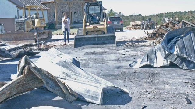 Linda Hazlip looks at the damage