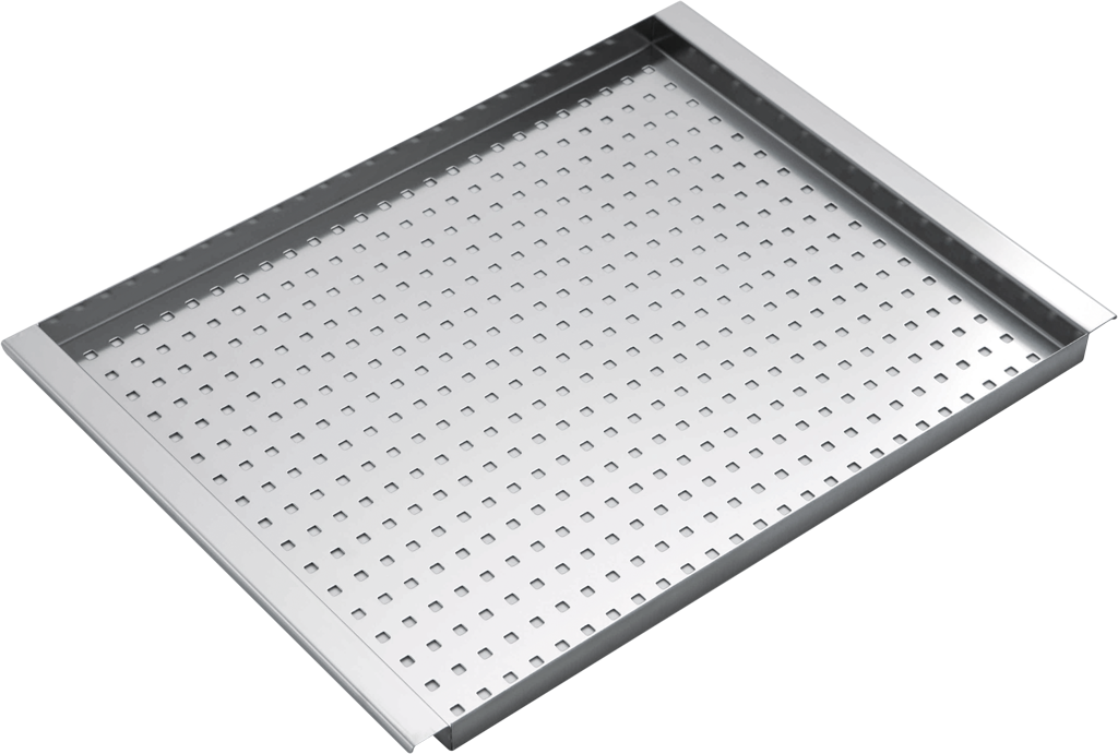 Coprivasca forato rettangolare in acciaio inox - Barazza srl