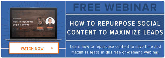 free webinar on repurposing social content