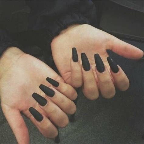 black matte nails pictures   images