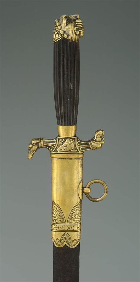 7 · aiguail · ameuter · arrêter · brachet · briquet · clabaud · coupler · déboulé. DAGUE DE CHASSE, PREMIER EMPIRE.