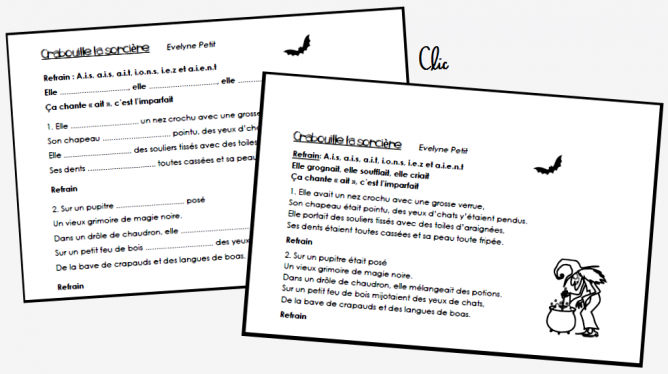 L Imparfait En Chanson Craie Hative