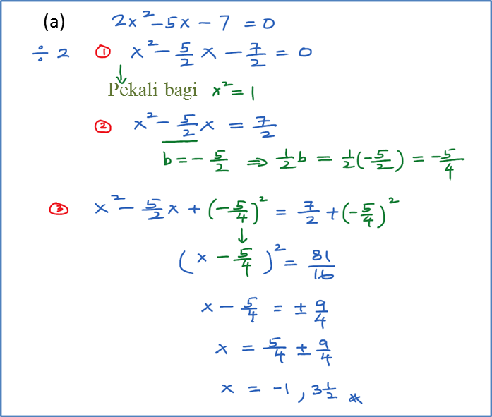 2.2.2a Penyempurnaan Kuasa Dua (Contoh Soalan) - Matematik 