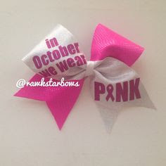 (I see what you did there...) In October we wear PINK Mean Girls Breast Cancer by RAWkstarBows, $10.00