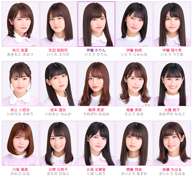乃木坂46 美人の法則発見 前髪を左分けにしているメンバーはみんな美人 乃木坂46箱推し