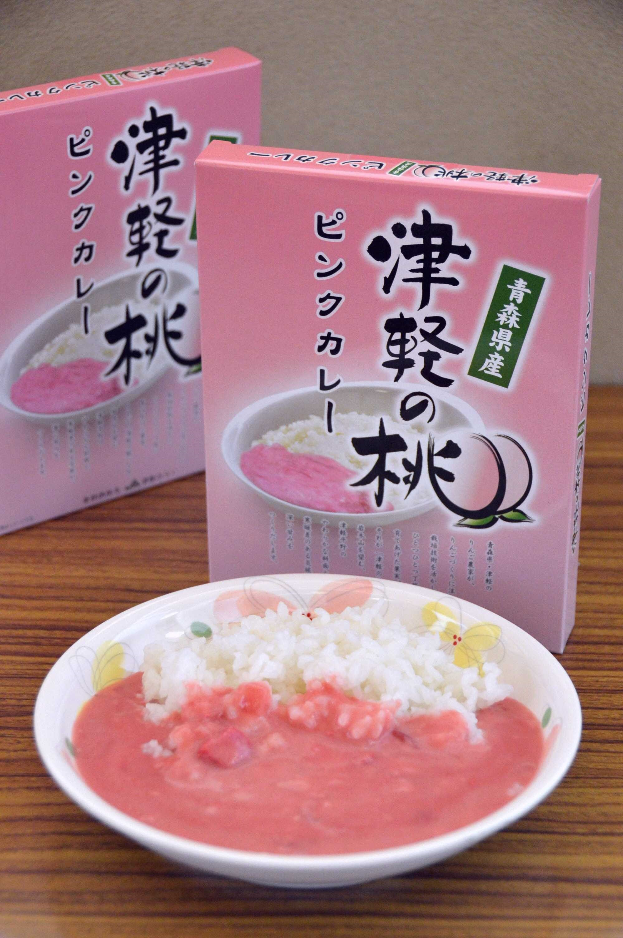 津軽の桃 ピンクカレー 青森市 ミロくんの都合 楽天ブログ