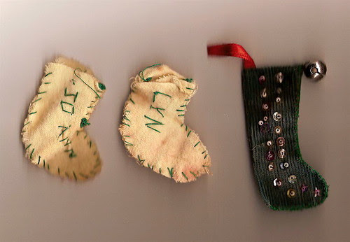 Hand-sewn Christmas stockings