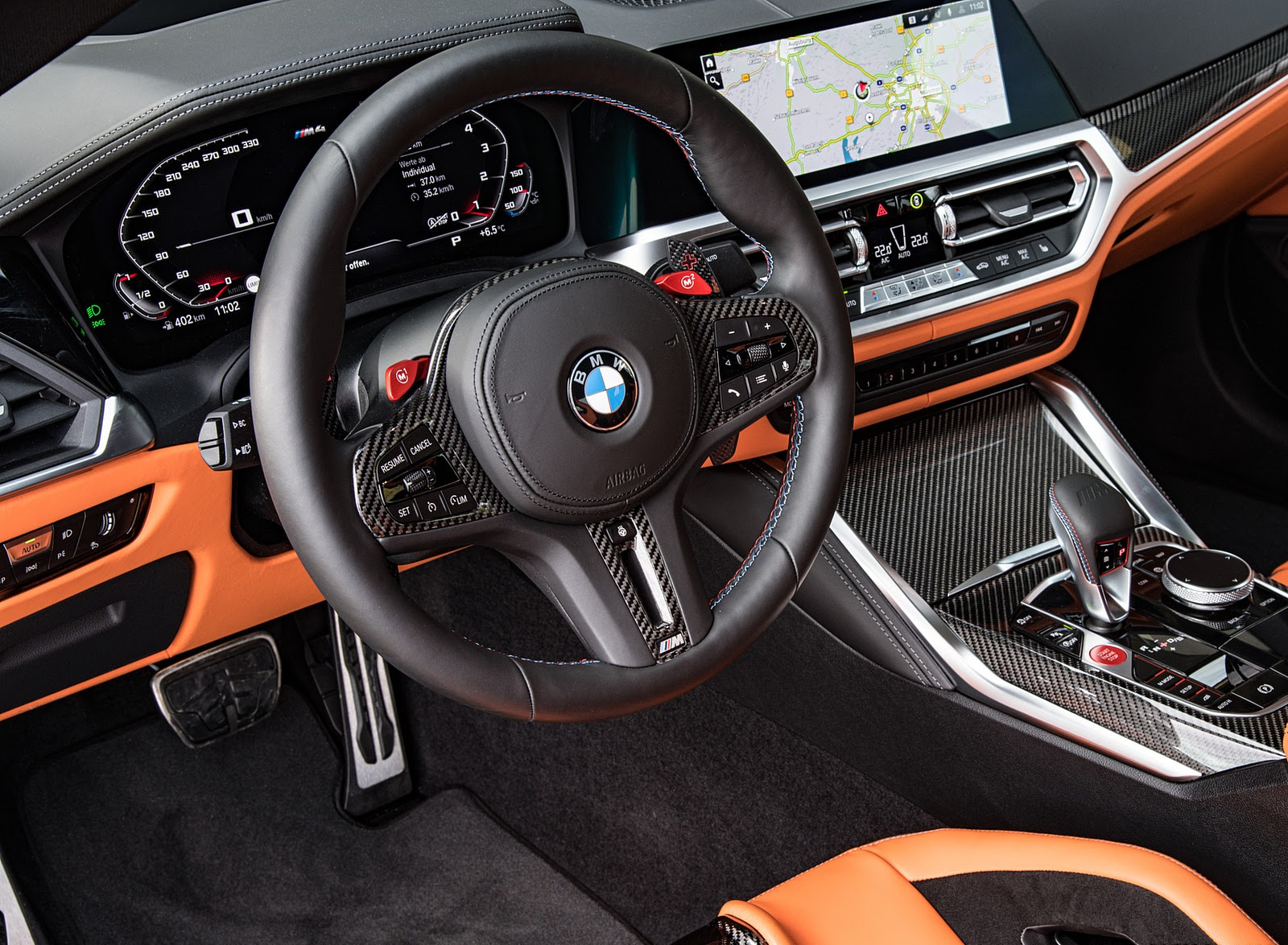 21 Bmw M4 Coupe Competition Color Portimao Blue Interior Steering Wheel Wallpapers 72 Newcarcars