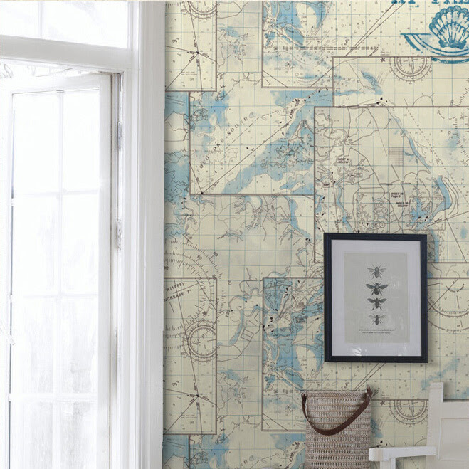 Antique Nautical Map Wallpaper WallpaperSafari