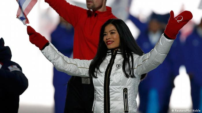 VANESSA MAE Violinist at Sochi Winter Olympics Feb 2014
