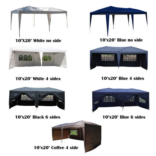 New Canopy Tent 10x20 Ez Wedding Party Folding Gazebo Heavy Duty Carry Case Us Awnings Canopies Home Garden Worldenergy Ae