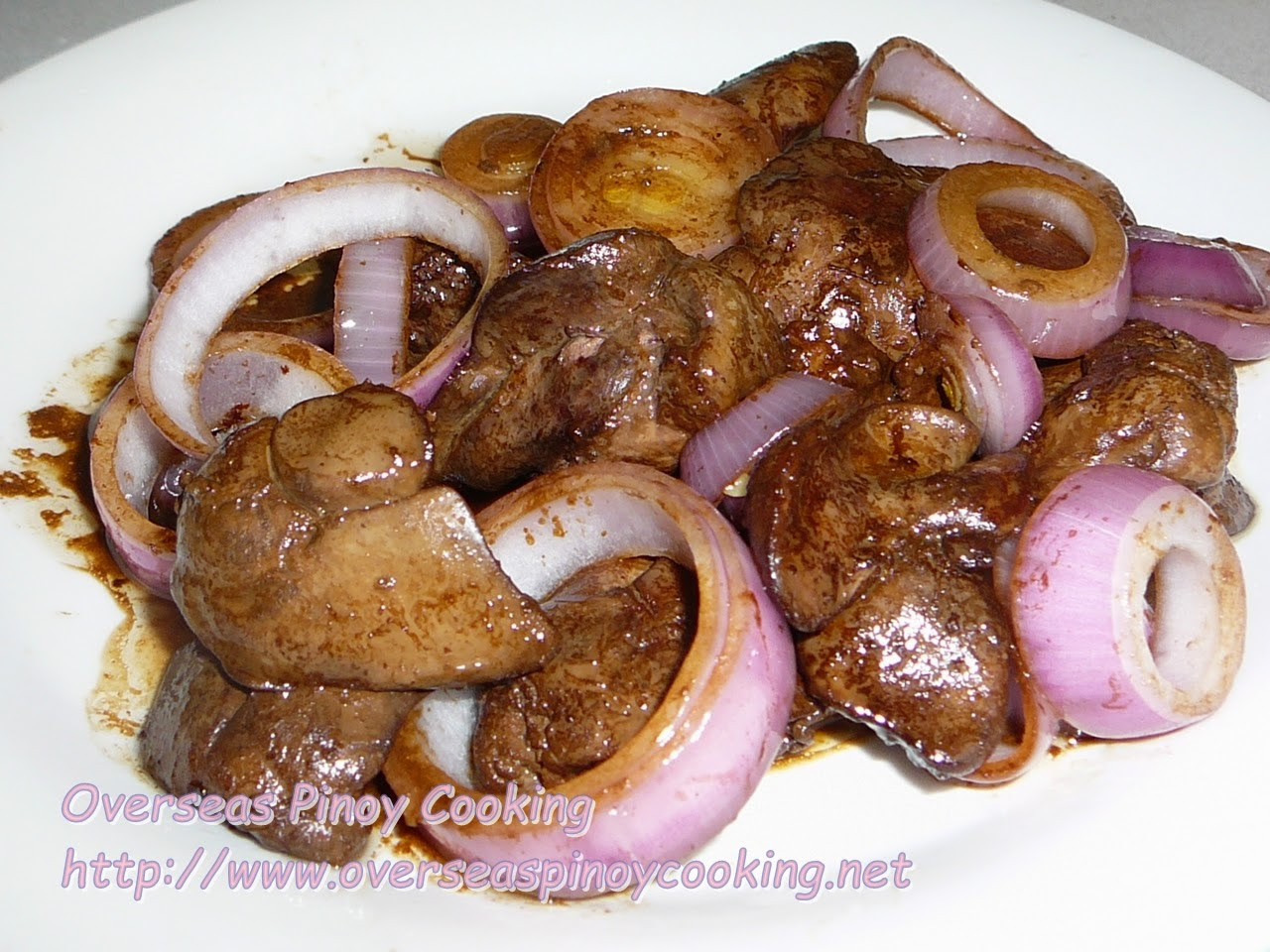 Chicken Liver, Bistek Style