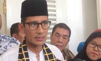 Sandiaga Ingin Warga Bersikap Realistis dengan Tablig