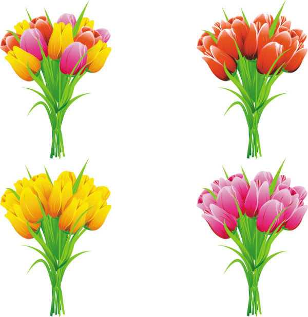 Download Beautiful flowers 01 - vector material_Download free ...
