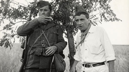 Arthur Kennedy and Peter Falk in Attack and Retreat