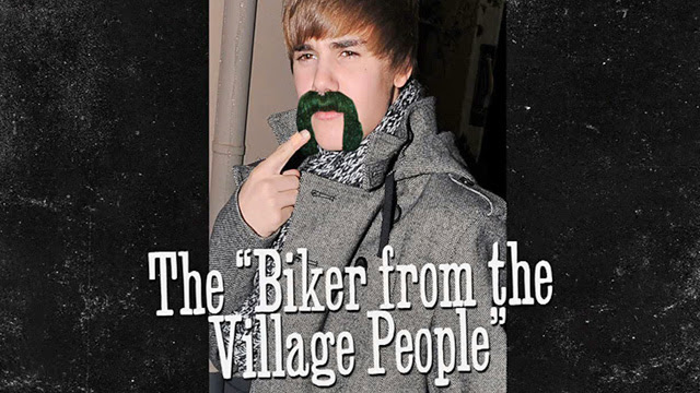 Justin Bieber recently drew a mustache on himself because, well, 