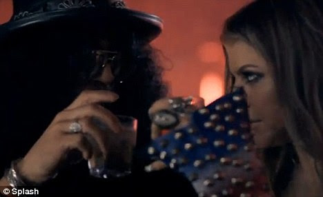 Fergie Slash Video. Fergie romps with Slash