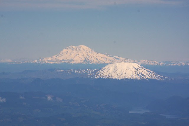 mt. rainier & mt. st. helens