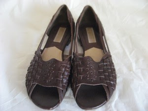 MICHAEL-KORS-Ballet-Flats-Shoes-Brown-Leather-6-1-2M-Made-In-Italy