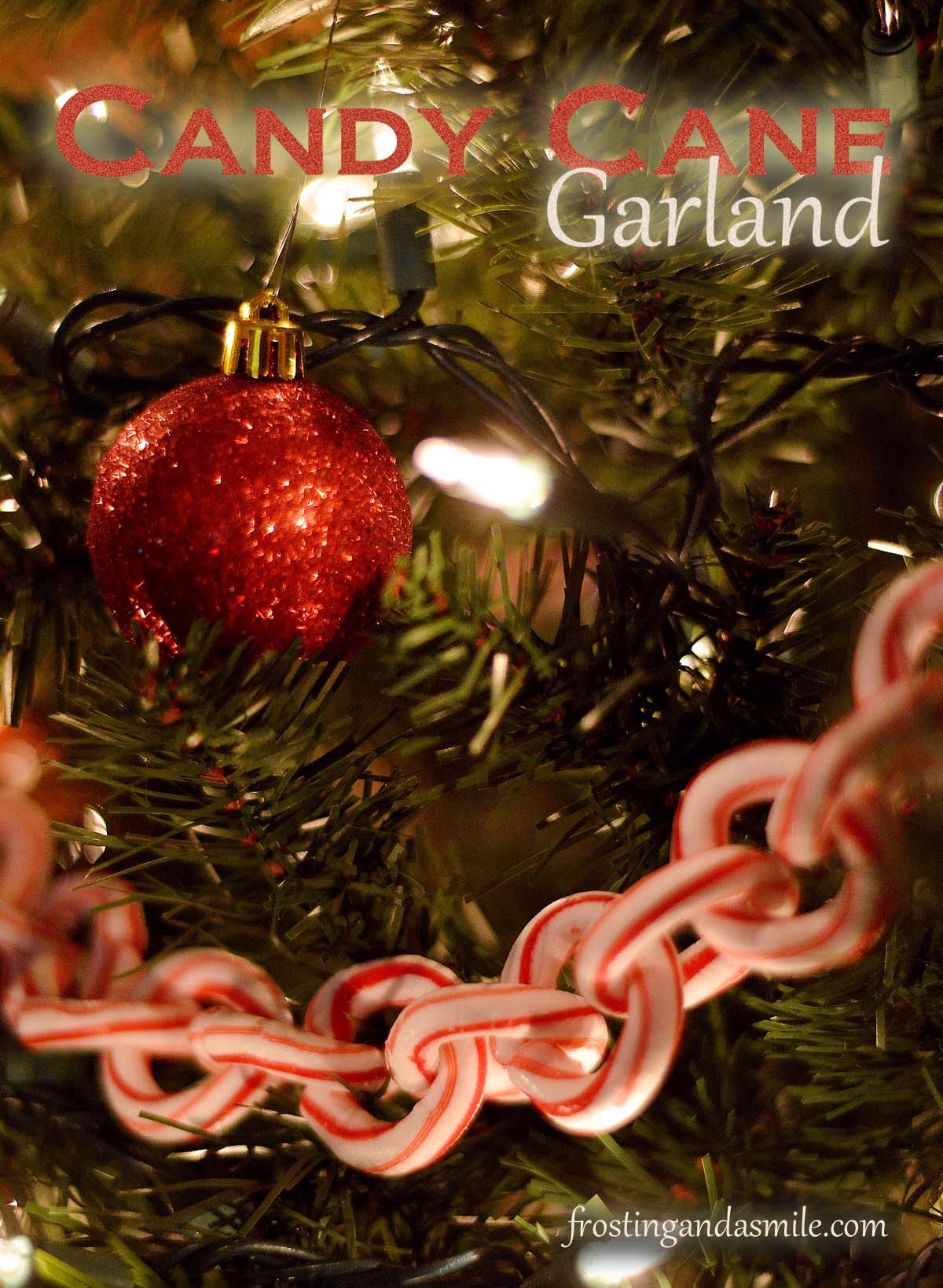 Candy Cane Garland Frosting And A Smile