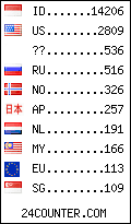 visitors by country counter