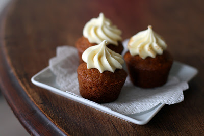 Carrot Cupcakes w/ Cream Cheese Frosting