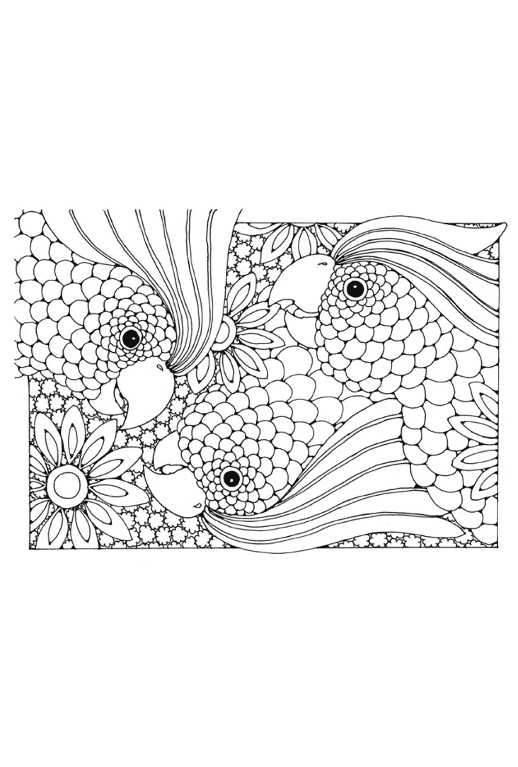 Kleurplaten Mandala Dieren » Animaatjes.nl