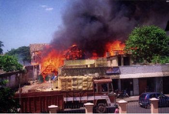 Fire in Vysarpadi