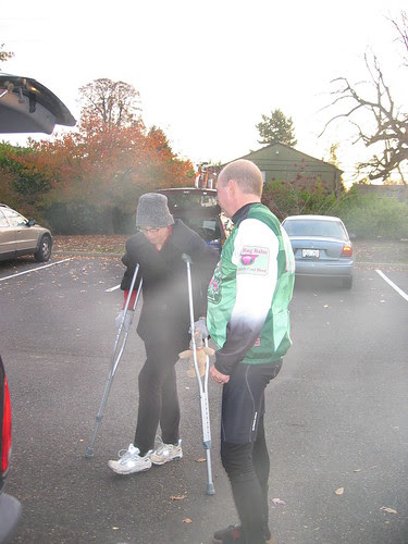 Cecil and Jason at the start