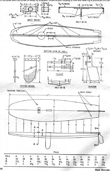 Old fishing boat plans Gause Boat