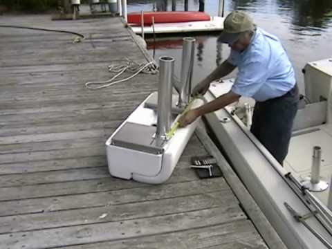 Todd Marine Leaning Post - replaces old boat seats - YouTube