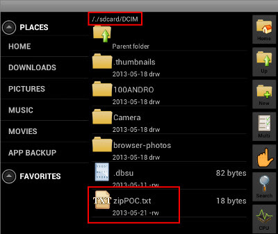 Vuln Sg Androzip File Manager Archive Extraction Directory Traversal Vulnerability
