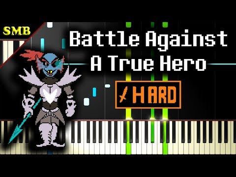 Undertale Battle Against A True Hero Piano Tutorial Sheet Music Boss