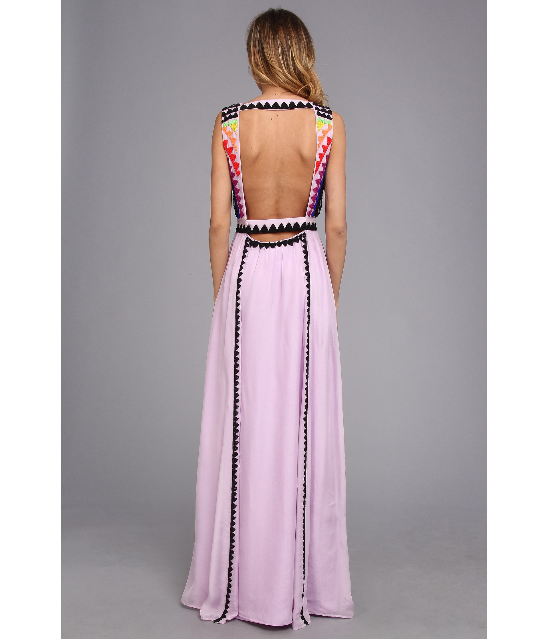 Mara Hoffman Backless Gown Lilac, Clothing, Women | Shipped Free at ...