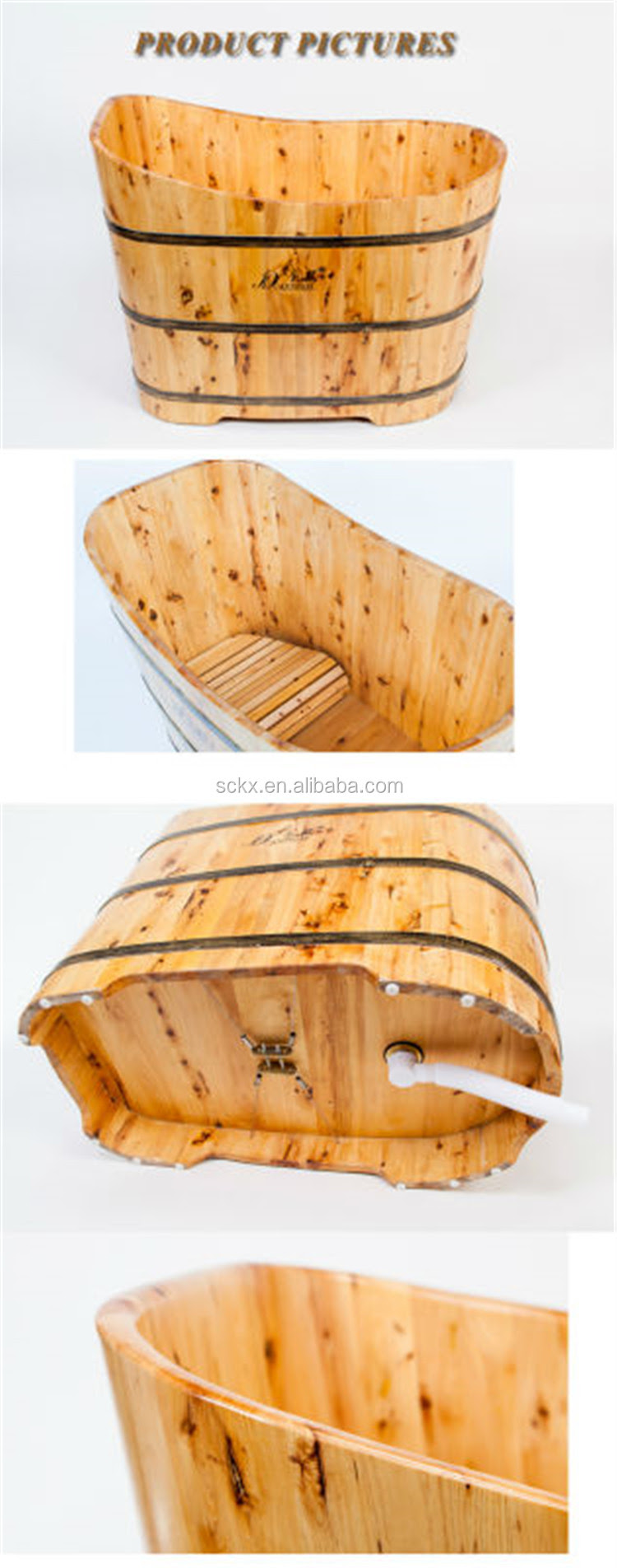 China Wooden Cheap Whirlpool Bathtub,Adult Portable ...