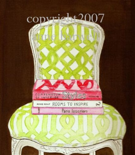 COURTNEY BARNES CHAIR GICLEE ON CANVAS - 11x14