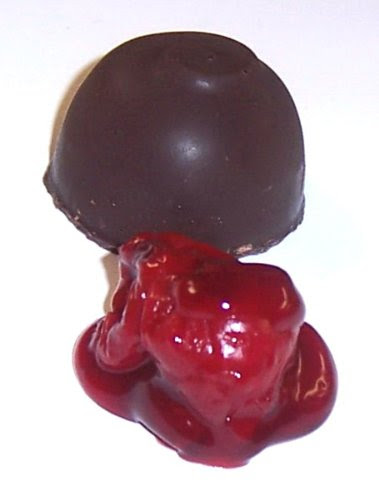 Scott's Cakes Dark Chocolate Cherry Fruit Filling Candies with Yellow Green Foils in a 8 oz. Snowflake Box Scott's Cakes Dark Chocolate Cherry Fruit Filling Candies with Yellow Green Foils in a 8 oz. Snowflake Box
