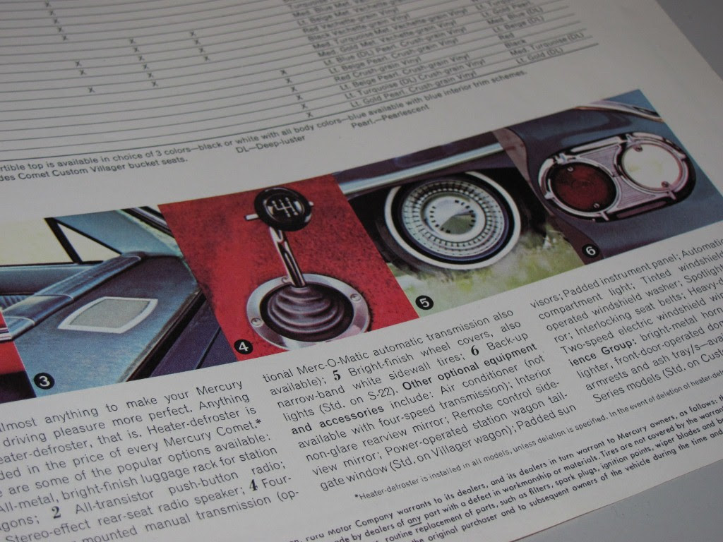 1963 63 Mercury Comet Dealer Brochure S-22 | eBay