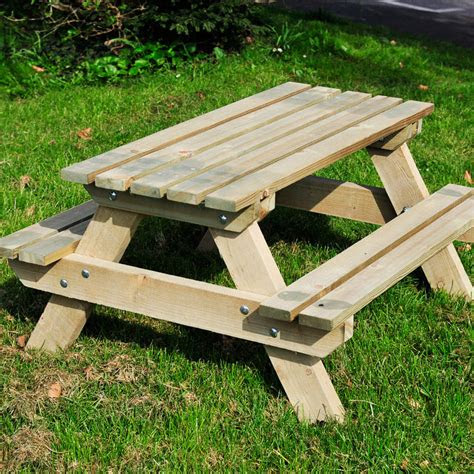 childrens adult picnic tables wooden workshop oakford devon