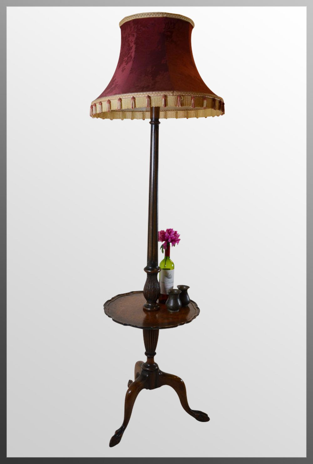 Antiques Atlas - Standard Lamp Wine Table & Shade Tall Floor They're easy to move, so you can make anywhere a little cosier.
