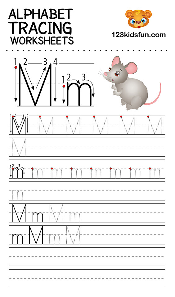 alphabet tracing worksheets a z free printable for kids 123 kids fun
