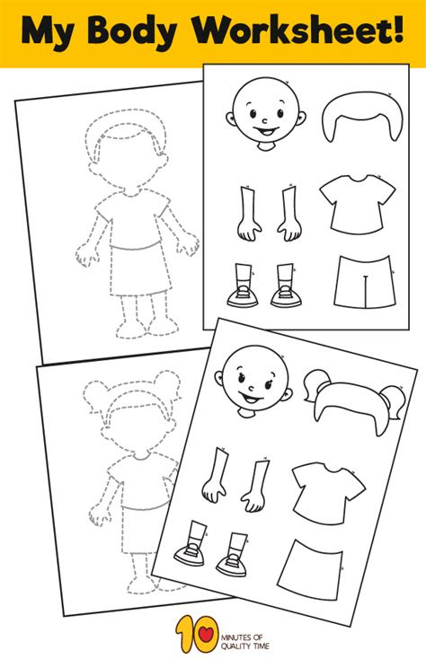  body parts printable for kids body parts preschool activities body