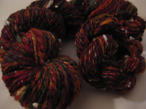 metallic-thread plied and singles