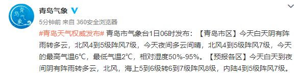 冷空气来袭 12月3日青岛最低温 6 青岛频道 凤凰网