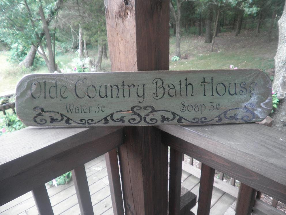 rustic rustic sign by sign mockingbirdprimitive bathroom signs primitive decor home green