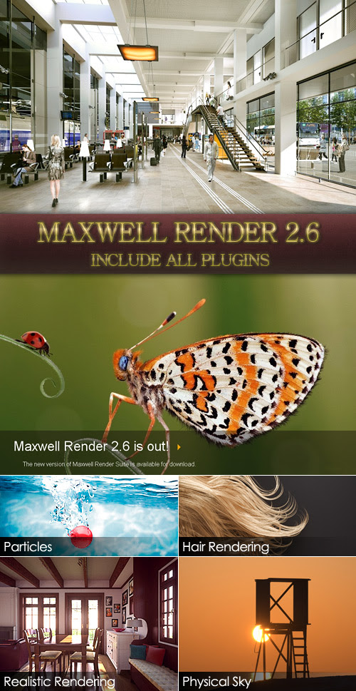 Maxwell Render 2.60 with Plugins (Win & MacOSx)
