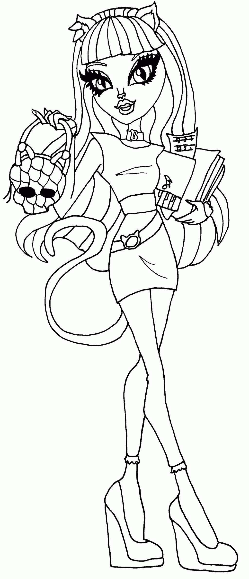 twyla monster high coloring page - Clip Art Library