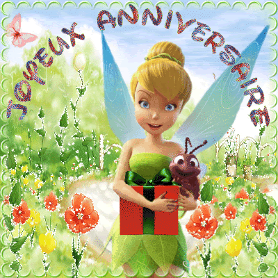 Joyeux Anniversaire Fee Clochette Et Cadeau
